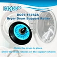 thumbnail image 5 of HQRP Dryer Drum Support Roller Kit Replacement for Samsung DC97-16782A DC97-07523A DC97-07523B AP5325135, 5 of 9