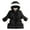 Black, variant on Ccpelsie Little Girls Big Girls Winter Casual Jacket Toddler Winter Warm Puffer Coat Hooded Snowsuit(Pink,6-7 Years)