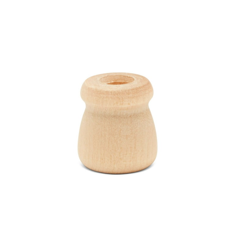 1-5/8 Wood Bean Pot Candle Cup