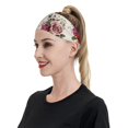 thumbnail image 6 of Yiaed Rose Flowers Print Sports Headbands,Moisture Wicking Workout Headband, Sweatband Headbands for Running,Cycling for Women and Men, 6 of 8