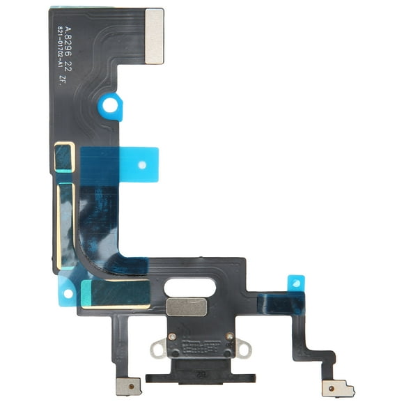 Charging Port Data Connector Flex Cable Charging Port Flex Cable Replacement for IPhone XR Black