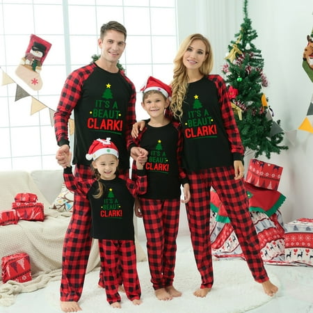 

Miayilima 2024 Family Matching Pajamas Christmas Pajamas Sets Holiday Nightwear Sleepwear Sets Round Neck Long Sleeves Pjs Printed Tops And Xmas Jammies For Mom