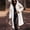 White, variant on jsaierl Women's 2024 Winter Coats Fuzzy Fleece Long Hooded Jackets Button Down Faux Fur Warm Outwear with Pockets
