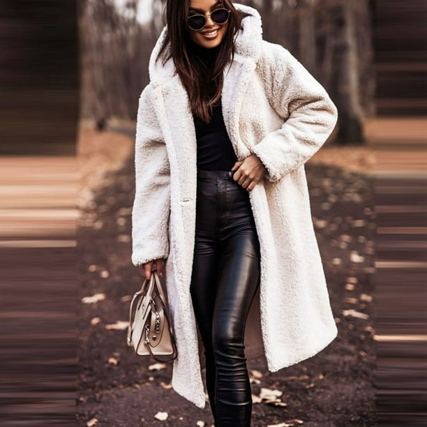 Super Warm Faux Fur Winter Coat for Women - Cozy, Plush, and Elegant Lady  Jacket