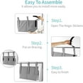 thumbnail image 4 of Bunk Bed Organizer, Bedside Hanging Bed Organizer Storage Bag , for College Dorm Rooms, 4 of 5