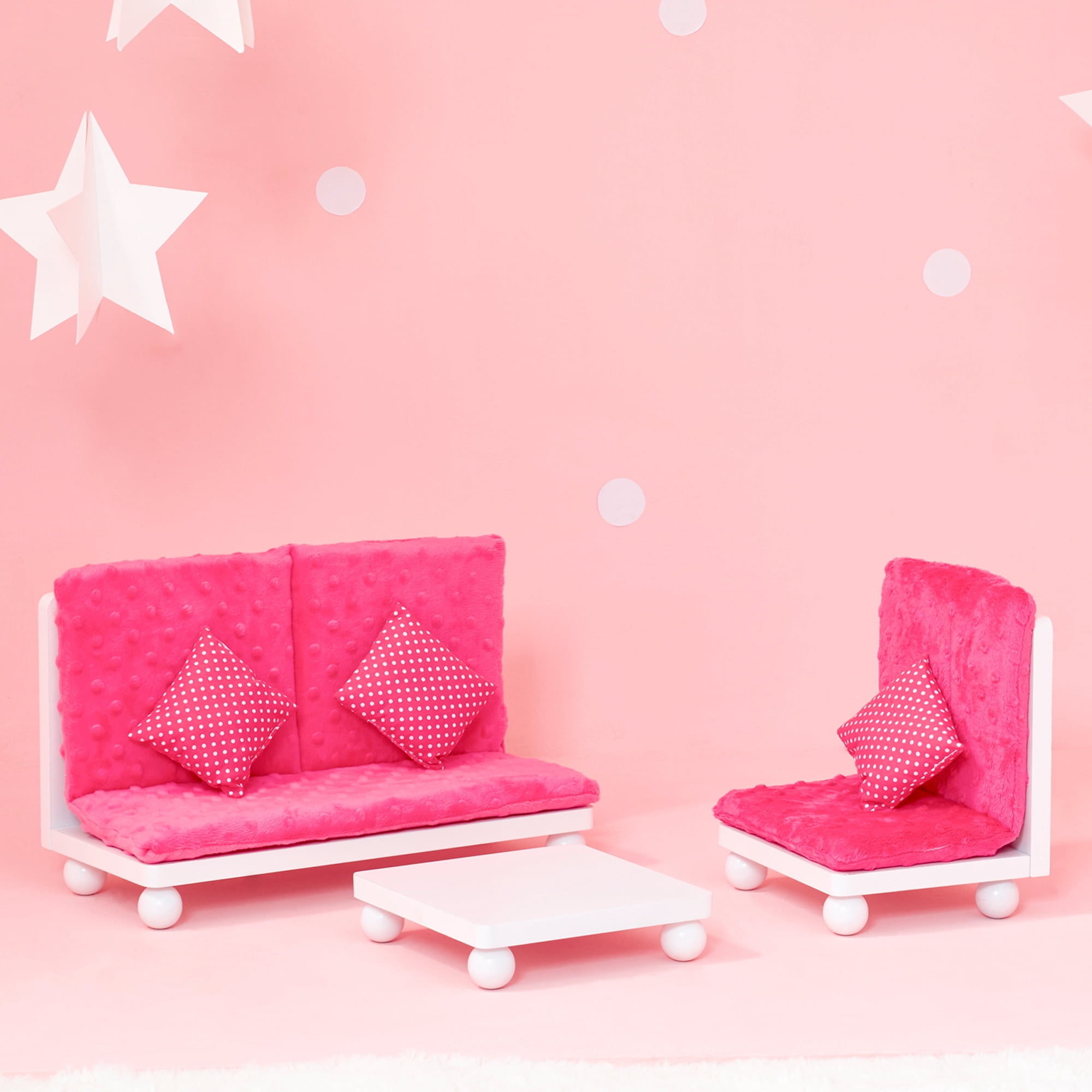 Olivias World Baby Doll Wooden Furniture Lounge Sofa Dolls Chair TD-11930AB