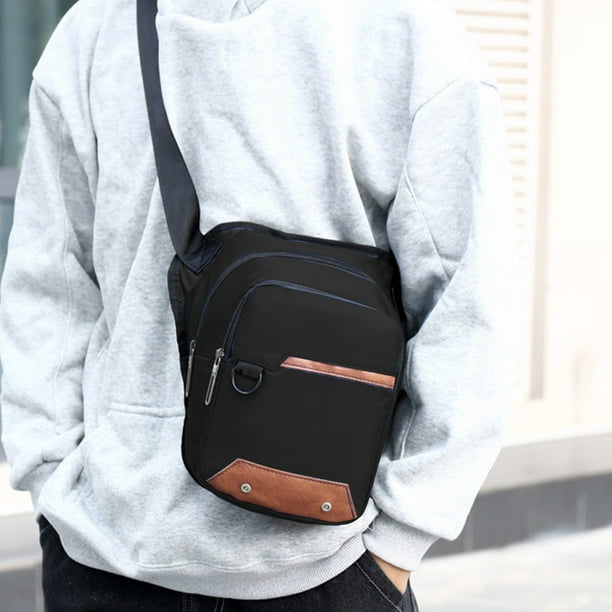 Crossbody Bag Men's Watertight Material Chest Bag Multifunctional Sports Outdoor Leisure Shoulder Backpack Messenger Bag