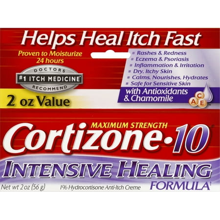 Cortizone 10 Intensive Healing Anti-Itch Crème 2oz, Value