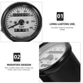 thumbnail image 3 of Phenofice Motorbike Modified Speedometer 1Pcs Metal Plastic Retro Design for Outdoor Riding, 3 of 8