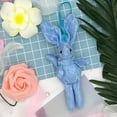 thumbnail image 2 of Rabbit Plush Pendant Rabbit Doll Easter Decoration Gift (Blue), 2 of 9