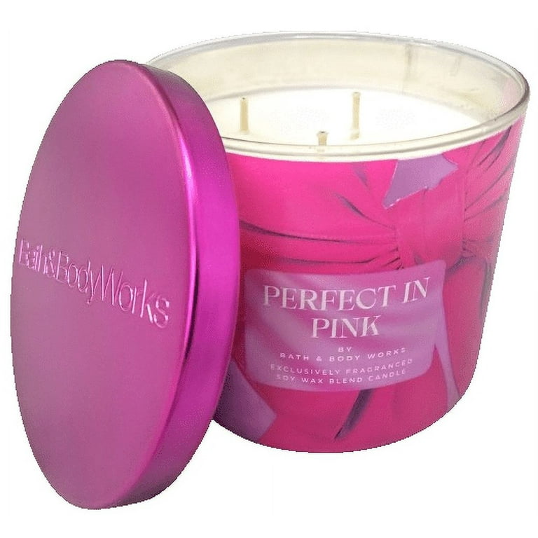 Bath & Body Works Perfect In Pink 3-Wick Scented Candle
