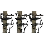 Big Game Treestands Guardian DXT Portable 2 Hunter Tree Ladder Stand, 18 Foot, 3 Pack