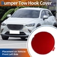 thumbnail image 2 of Ganchos de remolque de parachoques delantero izquierdo únicos de Unique Bargains KODO rojo para Mazda CX-3 2016-2021 No.D10J50A12A, 2 of 6