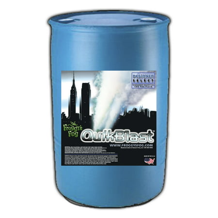 Quick Blast Fog Juice - CO2 Blast Effect Fog Machine Fluid - Best for Chauvet DJ Geysers - 55 Gallon