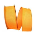 thumbnail image 1 of Reliant Ribbon 92573W-058-40K Everyday Linen Value Wired Edge Ribbon - Orange - 2.5 in. x 50 yards, 1 of 1