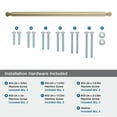 thumbnail image 4 of Amerock Ballard 18 inch (457mm) Center-to-Center Golden Champagne Appliance Pull, 4 of 6