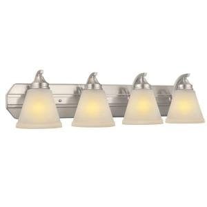 Hampton Bay 4 Light Brushed Nickel Bath 261568 Hampton Bay 4 Light Brushed Nickel Bath 261568