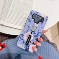 thumbnail image 2 of case for Samsung Galaxy Note 9 Case for Women, Flowers Print Finger Grip Design Rugged Shockproof Slim Soft TPU + Matte PC Dual Layer Ring Strap Cover for Galaxy Note 9 (Pink Flower), 2 of 11
