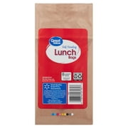 (8 pack) Great Value Self Standing Lunch Bags, Brown Kraft Paper, 100 Count