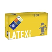 Safety Zone GRPR-SM-1-T Powder Free Latex Rubber Gloves, Small (Box of 100)