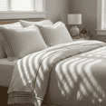 thumbnail image 2 of Say Yes Bedding ManjuSaka Linen Duvet Cover Set, 3-Piece Queen Bedding Set with Duvet Cover and 2 Pillow Shams, Soft Breathable Linen, Neutral Bedroom Bedding, 2 of 5