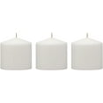 thumbnail image 1 of Stonebriar 3 Pack Tall 3 x 3 Inch 18 Hour Long Burning Unscented White Wax Pillar Candles, 1 of 8