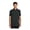 Deep Black Triangle Print, variant on Unisex Short Sleeve UV Capital Tech Shirt | Stretch Dress Shirt for Men & Women, Cooling Sun Protection - Harbor Blue 3XL