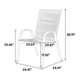 thumbnail image 2 of Aukfa 4 Pieces Patio Dining Chairs, Outdoor Bistro Chairs w/ High Backrest for Garden Patio,Brown, 2 of 8