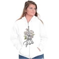 thumbnail image 3 of Paris France Eiffel Tower Roses Zip Up Hoodie Men's Women's Brisco Brands S, 3 of 5