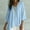 Light Blue plus size v neck tunic tops a1, variant on SSZMDLB Women Plus Size V Neck 3/4 Sleeve Flowy Tunic Tops Casual Loose Fit Solid Basic Tee for Beach Summer Vacation Trendy, Black L