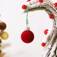 thumbnail image 2 of 3Cm 30Pcs Plastic Flocked Christmas Balls Set Colorful Hanging Ornaments, 2 of 9