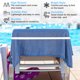 thumbnail image 2 of Uxcell 6-Pack Bandas para Toallas para Sillas de Playa, Clips de Toalla Reutilizables[Blanco], 2 of 7