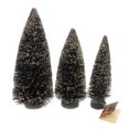 thumbnail image 2 of Halloween Spooky Bottle Brush Trees Bottle Brush Gold Glass Glitter St/3 Sn7397, 2 of 2
