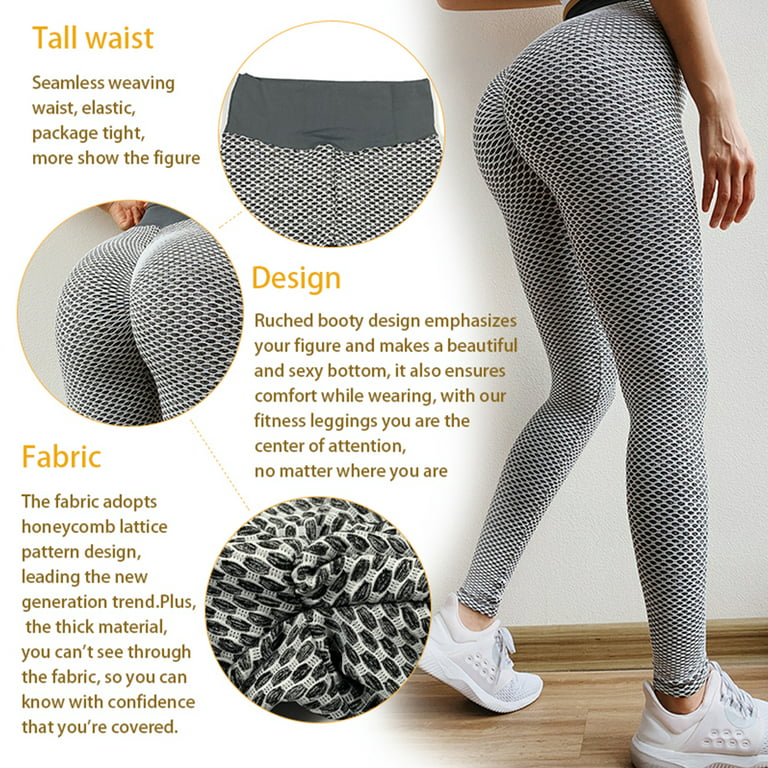 Women Yoga Pants Soft Stretchy High Waisted Leggings Butt Lifting Tummy  Control Seamless Leggings, Black/M 