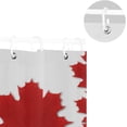 thumbnail image 5 of Coolnut Canadian Flag from Maple Leaves Bath Shower Curtain Liners 60x72in 100% Polyester Waterproof Bath Curtain with Hooks, 5 of 6