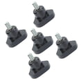 Vowen 5Pcs M6x32x10mm Knob Bolt, Black Triangle Locking Handle Screw ...