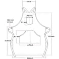 thumbnail image 3 of Awhale Black Denim Apron with 3 Pockets for Men and Women | Lightweight, Multipurpose Canvas Apron for BBQ, Gardening, Painting, Carpentry, 3 of 6