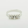 thumbnail image 4 of LBG Classic 14k White Gold Synthetic Cubic Zirconia Womens Anniversary Ring - Size 5.25, 4 of 6