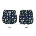 thumbnail image 6 of Goofa Funny Spaceships Printed Women 2 in 1 Running Shorts,Quick Dry Athletic Workout Shorts,High Waisted Athletic Shorts with Liner Pockets-Medium, 6 of 9