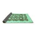 thumbnail image 2 of Ahgly Company Indoor Rectangle Oriental Turquoise Blue Traditional Area Rugs, 3' x 5', 2 of 4