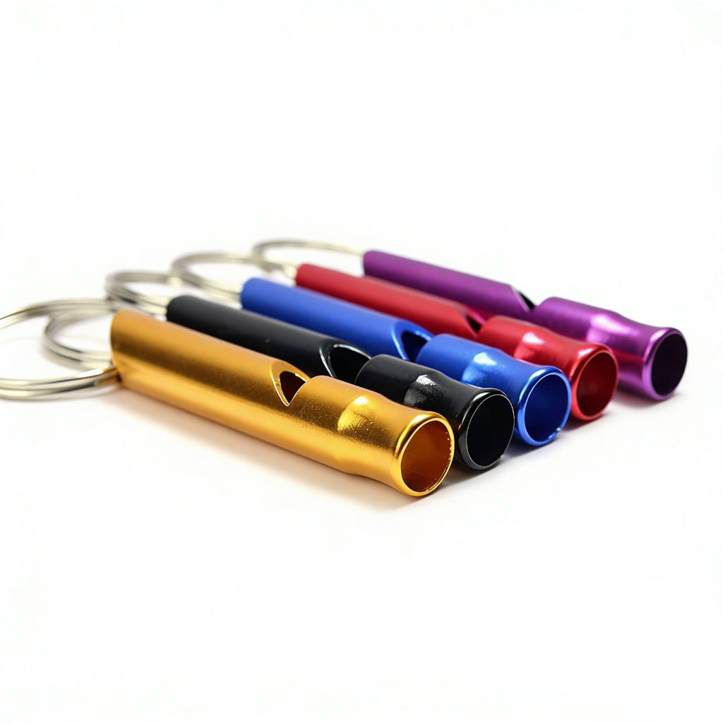 Rustproof Whistles Camping EmergenciesWhistles Survival Equipment Aluminum Alloy Whistles for Survival Lifesaving