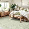 thumbnail image 2 of Alfombra BILEEHOME verde salvia para dormitorio, estilo bohemio, 150 x 240 cm, 2 of 8