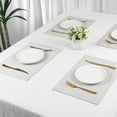 thumbnail image 7 of Unique Bargains Set of 6 Sparkle Placemats for Kitchen Dining Table Decor Beige, 7 of 7