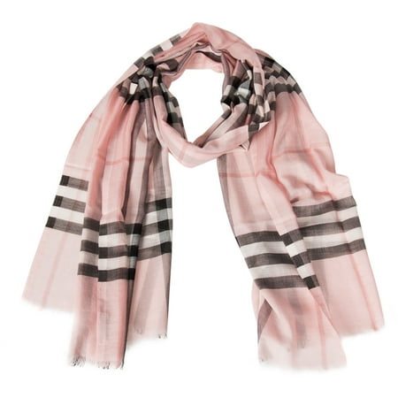 Burberry Silk Scarf - Burberry Lightweight Check Wool and Silk Scarf | Ash Rose