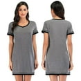 thumbnail image 5 of AVAIL Nightgowns Womens V Neck Loungewear Short Sleeve Sleepwear Plus Size Night Wear S-XXL, 5 of 6
