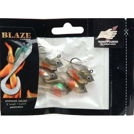 Blaze RCM2-PD Rigged Grub 2 5pk Pearl/Dace
