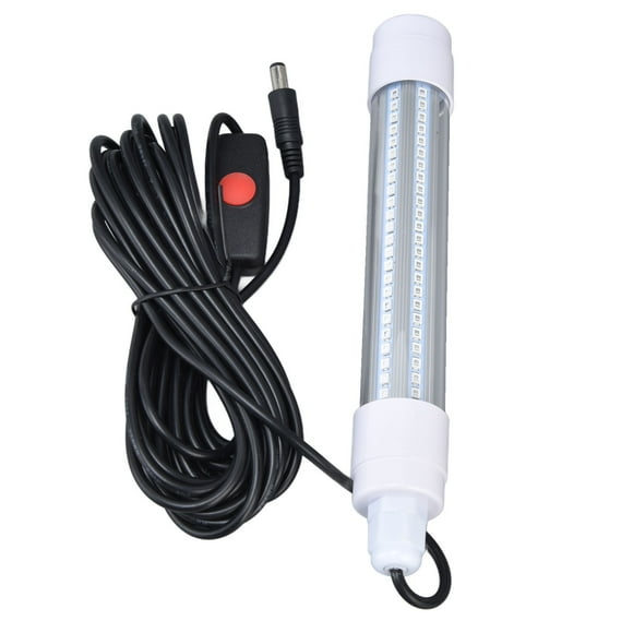 La Nuit Pêche Leurre Appât Finder Sous-Marin Pêche Lumière Lumière Submersible Pêche 16W AC12-36V 1300lm Conduit Nuit Pêche Leurre Appât Finder pour Aquarium de Poissons