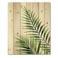 thumbnail image 3 of Designart 'Fern Plant Leaves Detail III' Farmhouse Print on Natural Pine Wood, 3 of 5