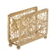 thumbnail image 4 of Servilletero de mesa, soporte para papel de seda, caja de pañuelos para sala de estar Dorado, 4 of 9