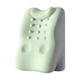 thumbnail image 1 of Cojín de apoyo lumbar para la espalda con protección para el cuello, cómodo cojín de cuña para cama, almohada cervical de espuma viscoelástica para Verde gris, 1 of 8